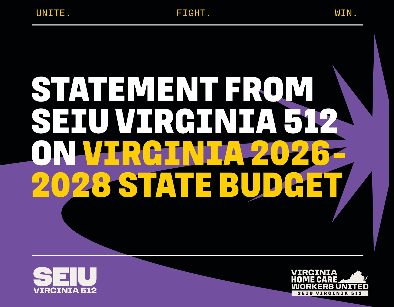 Statement from SEIU Virginia 512 on Virginia 2026-2028 State Budget